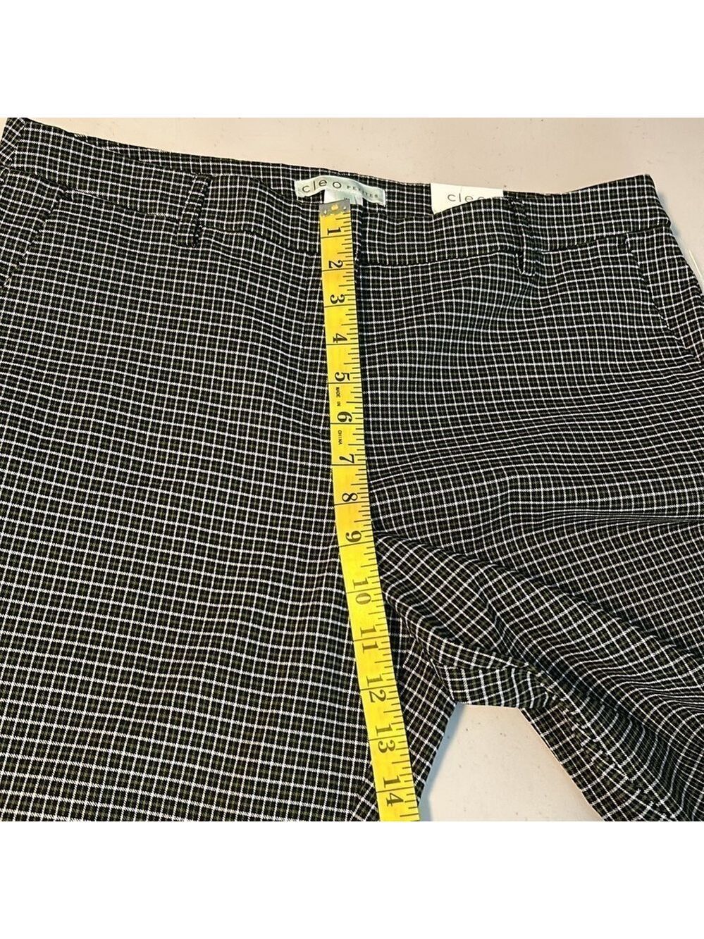 Cleo Plaid Slim Ankle Trouser Pant NWT - Picture 10 of 13